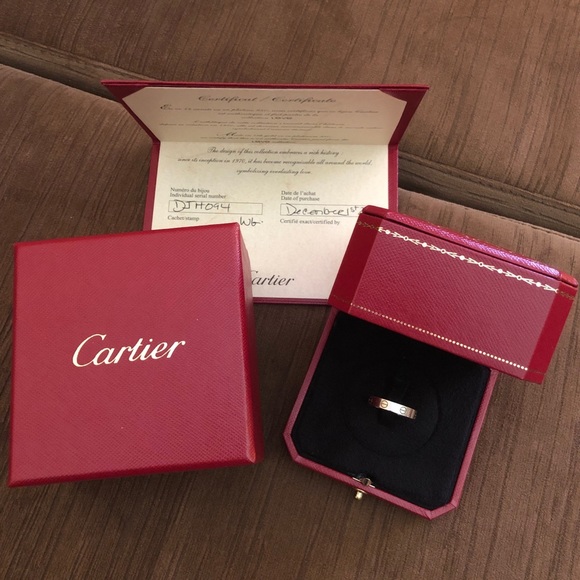 SOLD 🤩 Cartier Love Wedding Band - White Gold - Picture 6 of 8